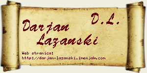 Darjan Lazanski vizit kartica